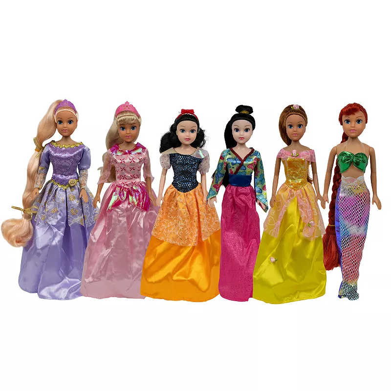 Smart Talent 6 11.5-Inch Dolls Princess Gift Set