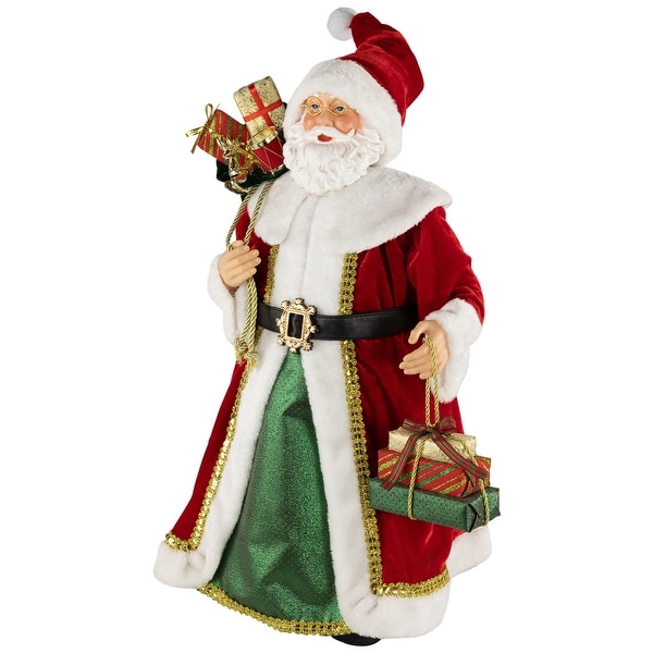 Nordic Style Santa Claus with Gifts Christmas Figure