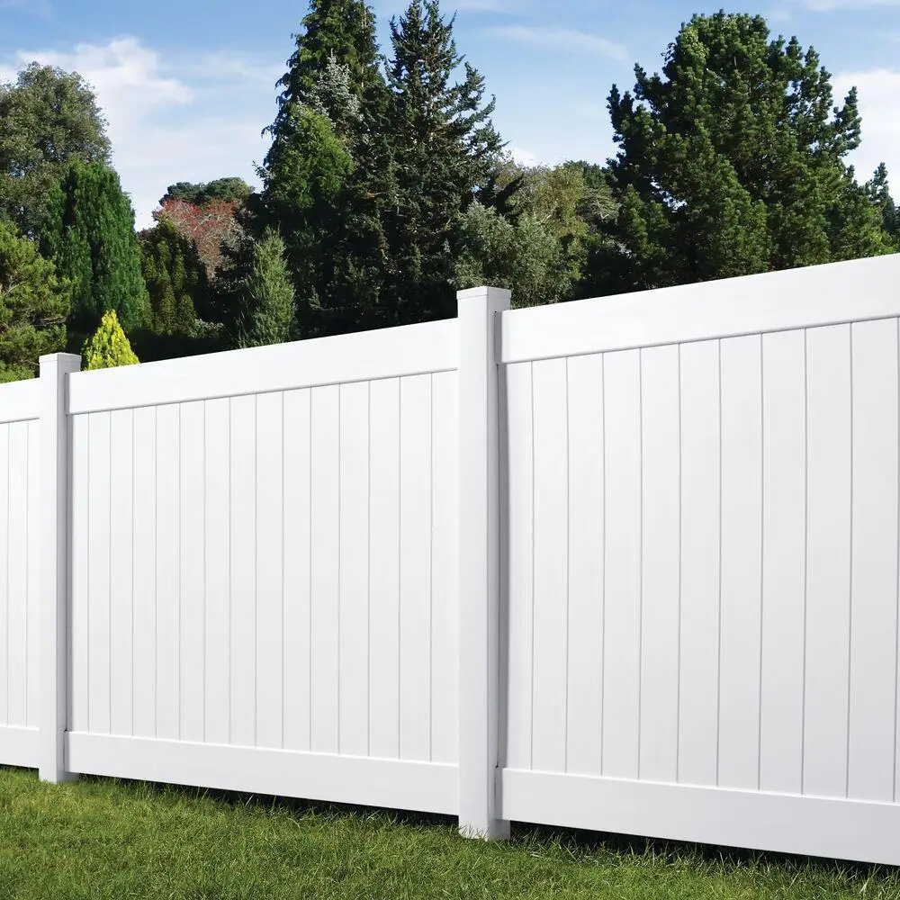 hot selling  gray hard vinyl fence panel kit 6x8 Easily Assembled water proof pvc fence profile