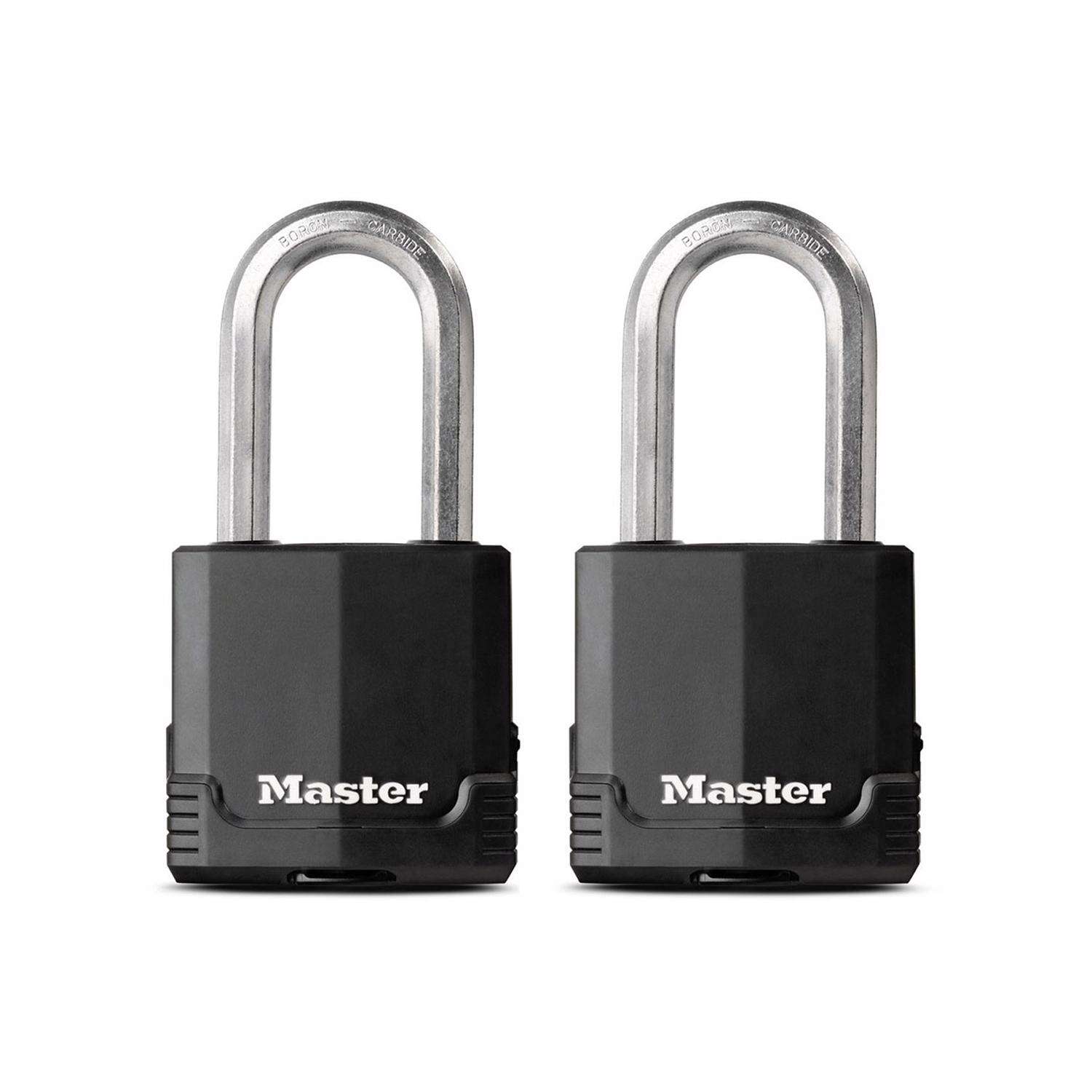 Master Lock 2 in. H X 1-5/16 in. W X 2 in. L Steel Ball Bearing Locking Padlock Keyed Alike