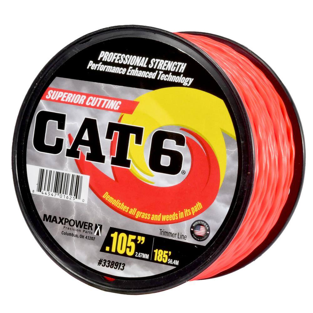 MaxPower 0.105 in. x 185 ft. CAT6 Twisted Trimmer Line 338913