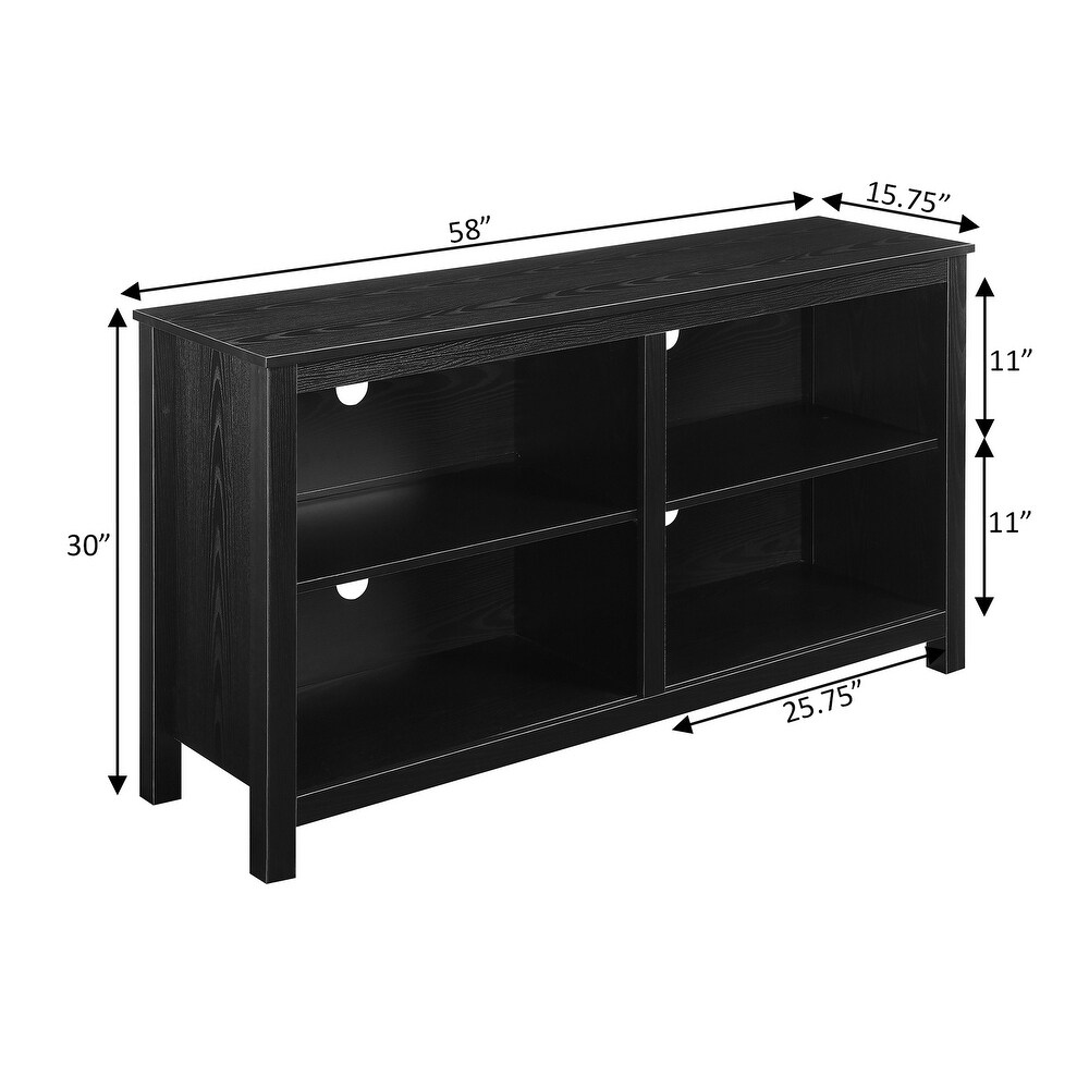 Convenience Concepts Montana Highboy TV Stand with Shelves for TVs up to 65 Inches