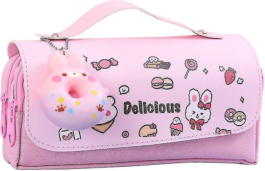 Cartoon Kawaii Pencil Case For Girls Boys， Large Capacity Kawaii Stationery Pen Bags Box， Pencil Cases Pen Box Pen Pouch