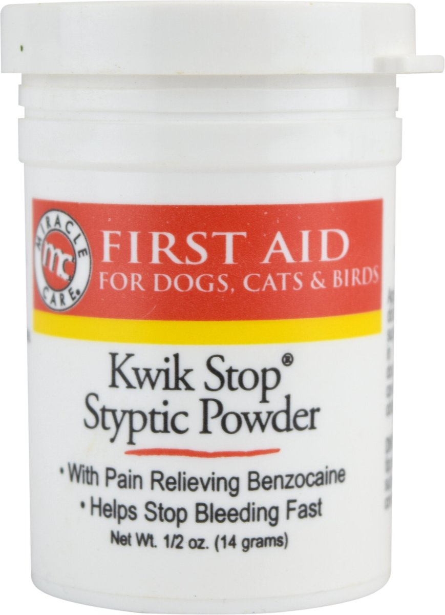 Miracle Care Kwik-Stop Styptic Powder for Dogs， Cats and Birds