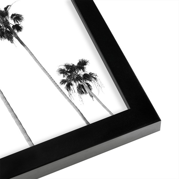 Americanflat Botanical Minimalist Boho Palm Trees By Tanya Shumkina Black Frame Wall Art