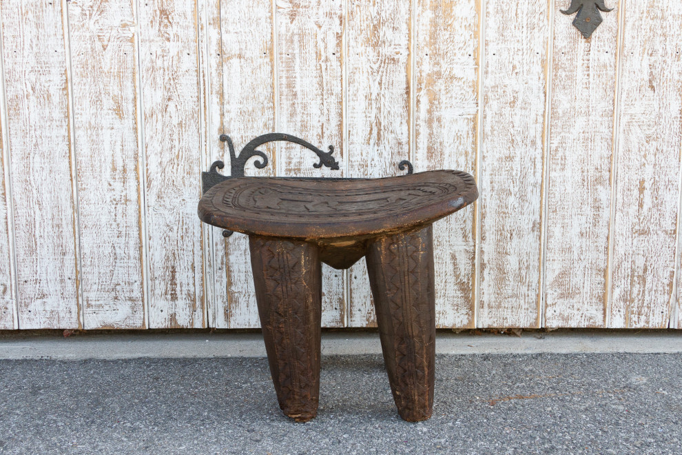 Primitive African Donkey Carved Senufo Table   Southwestern   Side Tables And End Tables   by De cor  Houzz