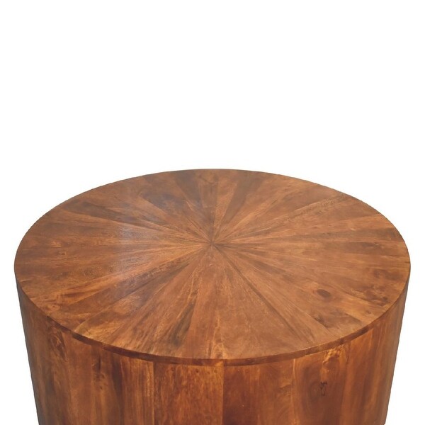 Artisan Furniture Chestnut Round Wooden Coffee Table