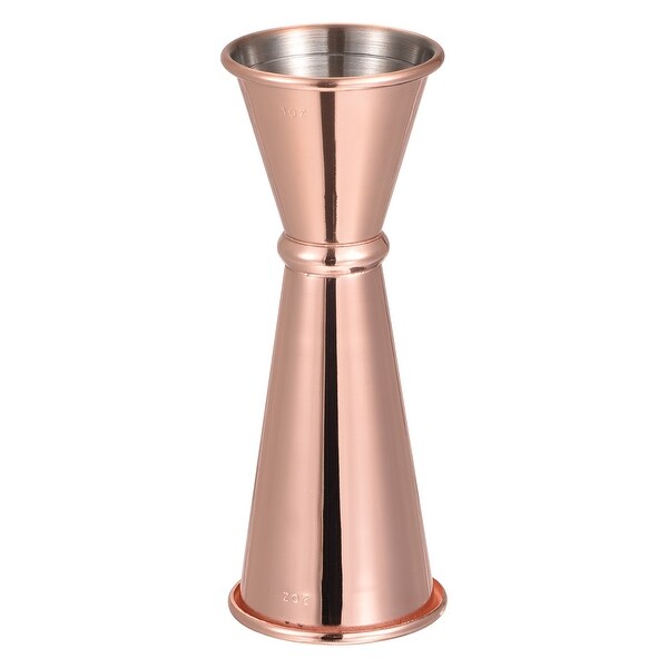 1oz/2oz Stainless Steel Cocktail Jigger Shot Glass Measuring Cup - 12cm x 4.6cm