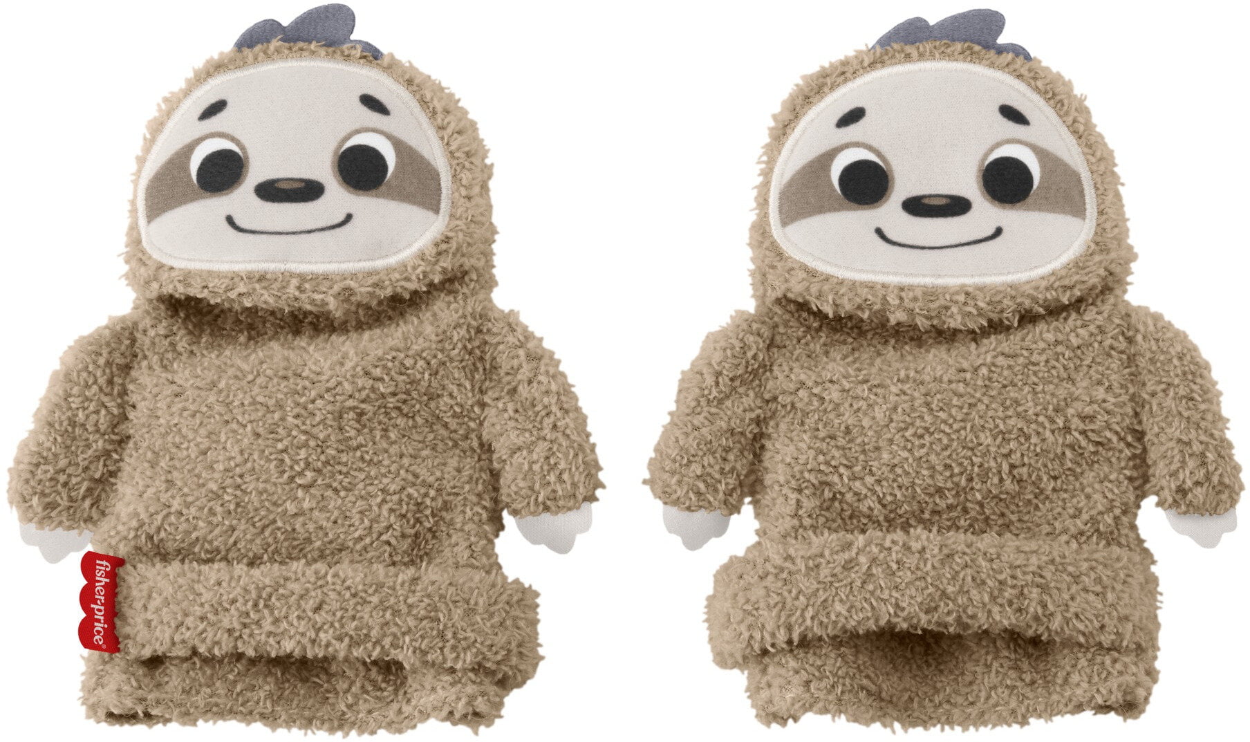 Fisher-Price Sloth Activity Socks， Pair Of Wearable Baby Toys