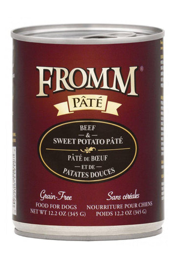 Fromm Pate Beef and Sweet Potato Canned Dog Food