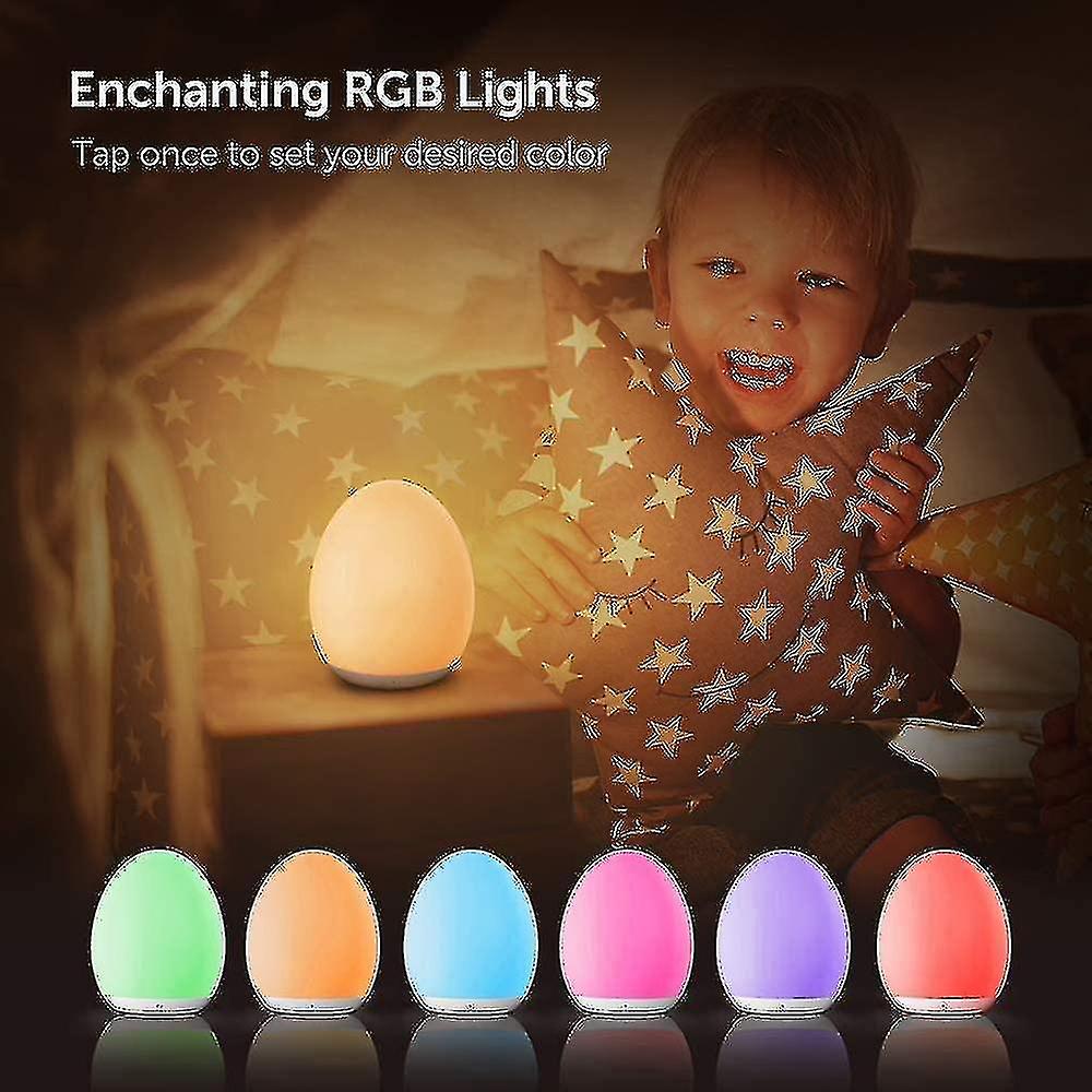 Child Night Light， 8 Color Adjustable Led Baby Night Light