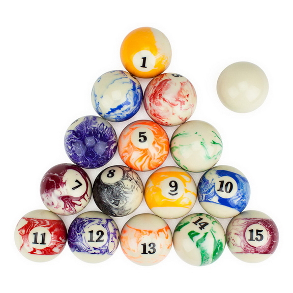 Brybelly Marbled Pool Ball Set