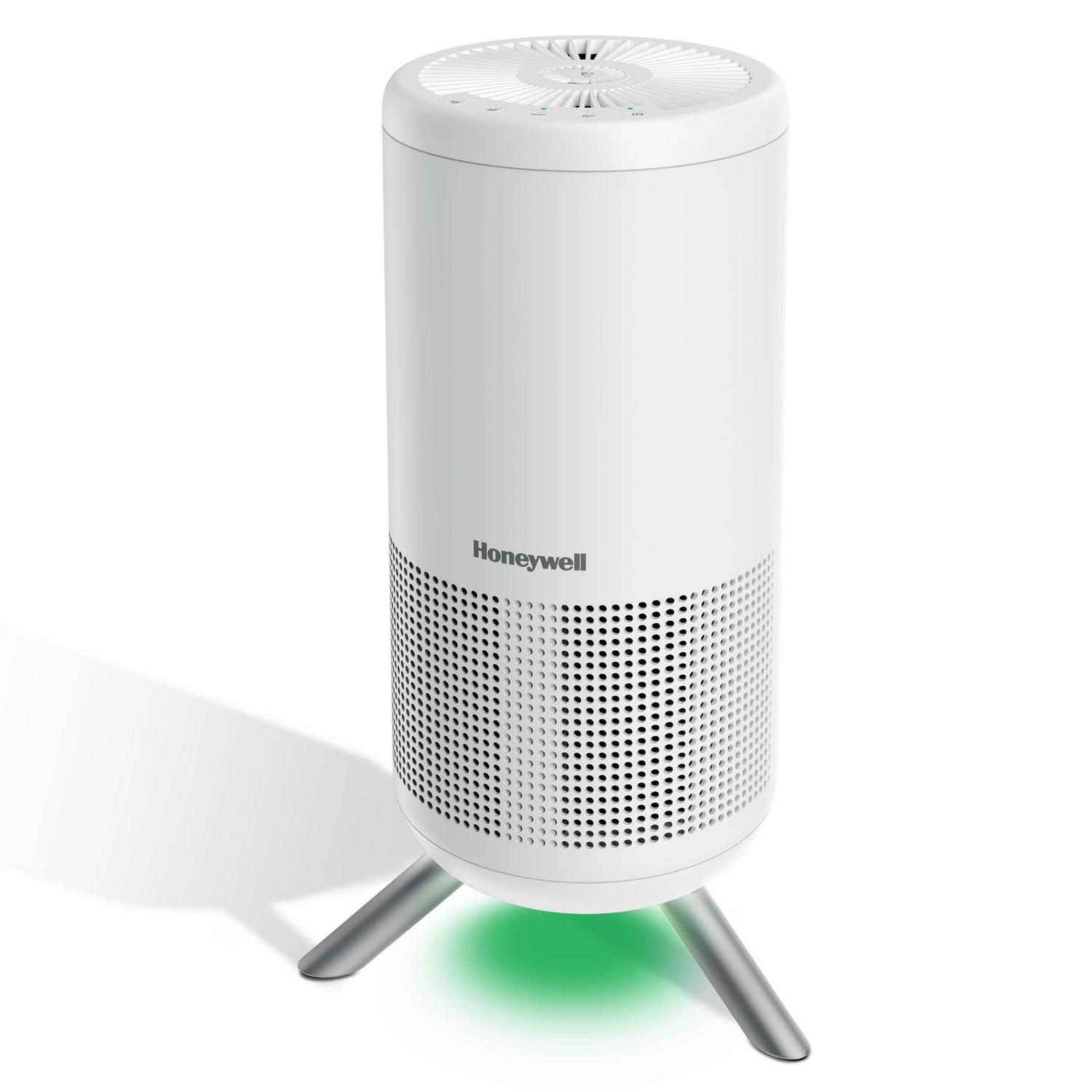 Honeywell Designer Series HEPA Air Purifier Tower， Medium-Large Room (190 sq ft)， White a Intelligent Auto Mode and UltraQuiet Technology  Wildfire， Smoke and Airborne Allergen Air Purifier， HPA830