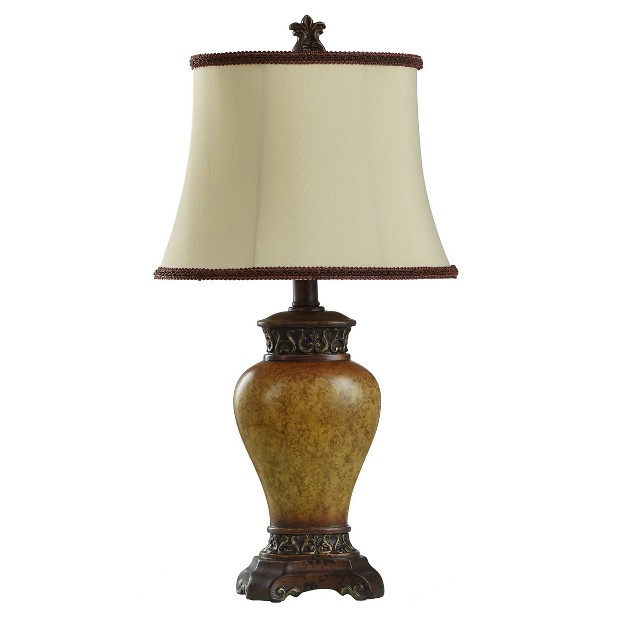 Maximus Table Lamp Bronze Finish With Ivory Shade Stylecraft