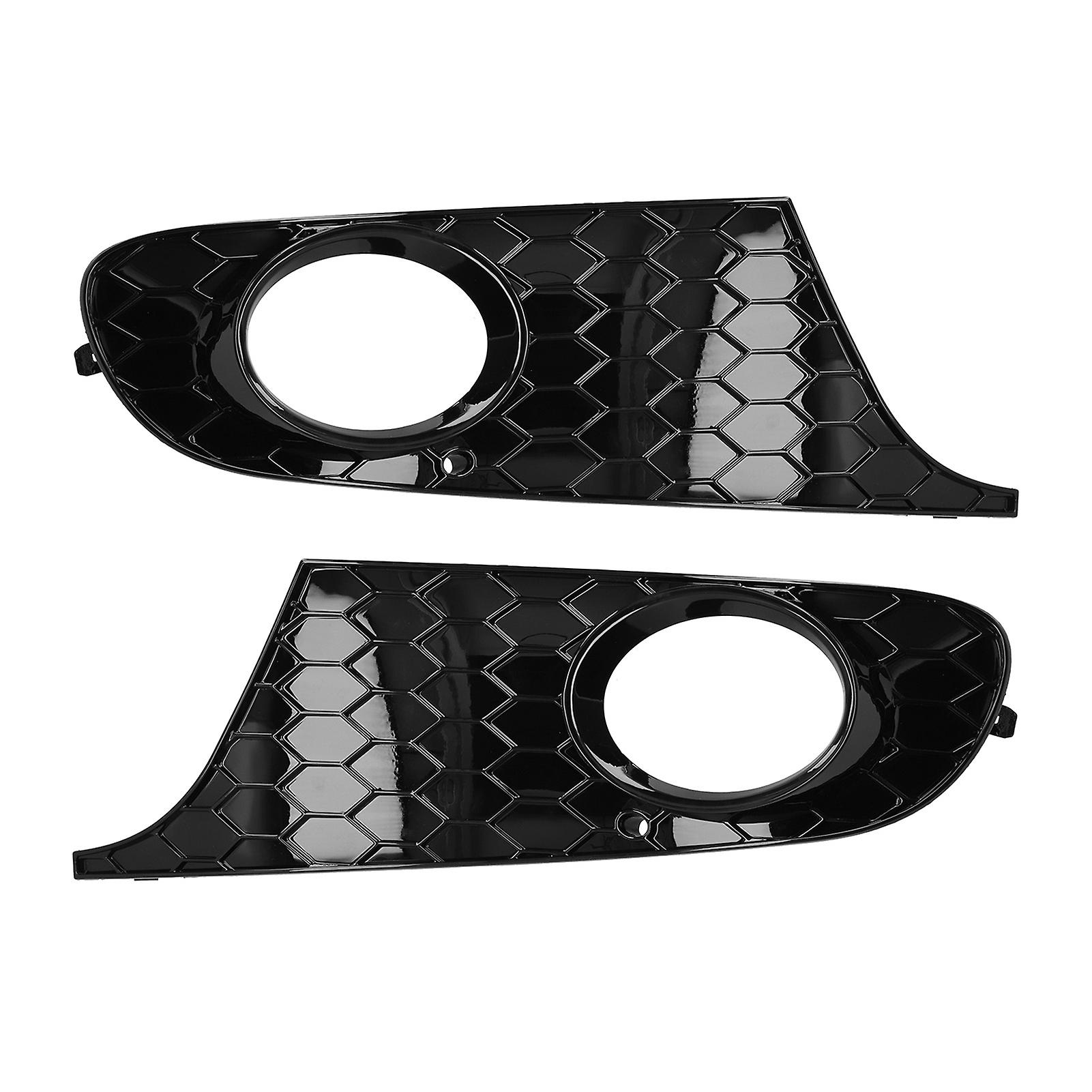 Pair Front Fog Light Frame Honeycomb Grille Cover 5k0 853 665 Fit For Mk6 Tdi Tsi 20092013