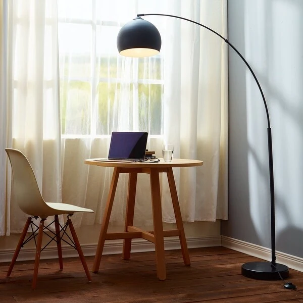 Arquer Arc Metal Floor Lamp with Bell Shade, 67