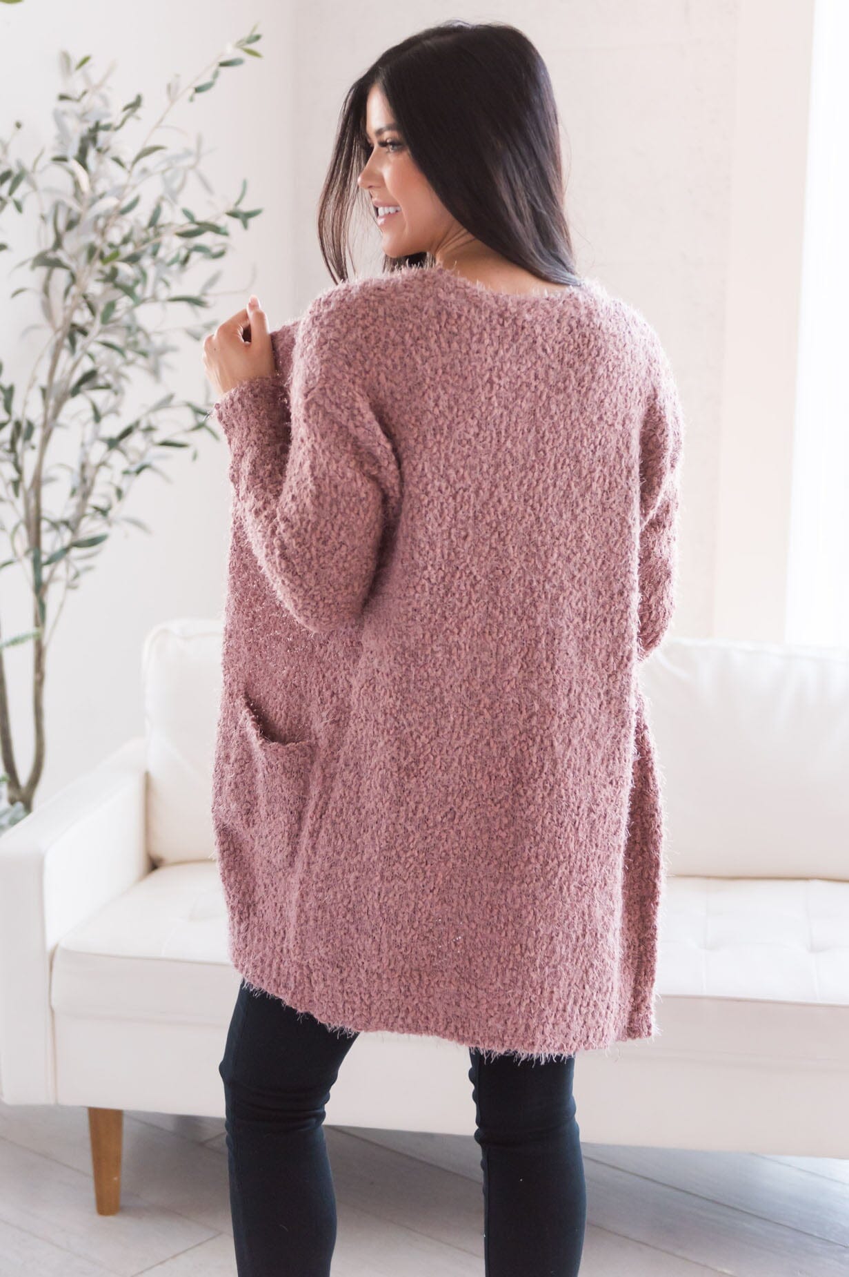 Soft & Cuddly Modest Sweater Cardigan