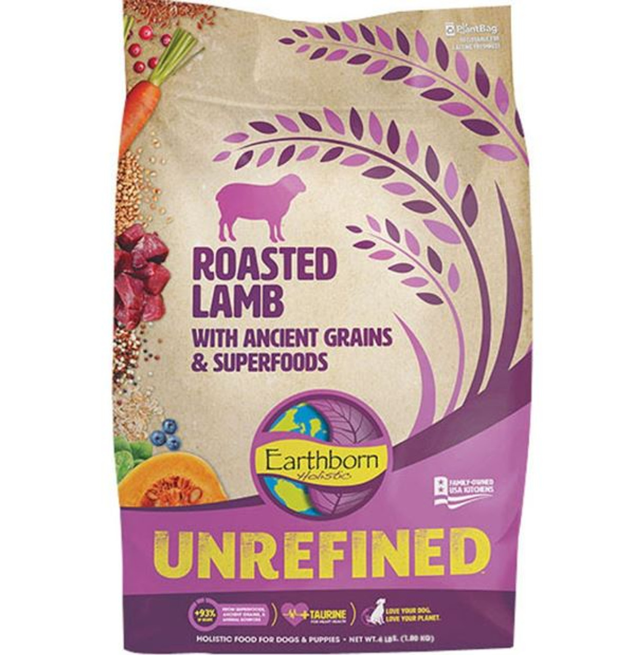 Earthborn Unrefined Holistic Roasted Lamb Dog Food