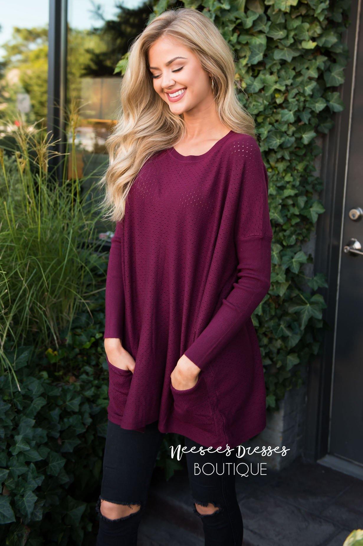 Capture This Moment Oversize Pocket Sweater