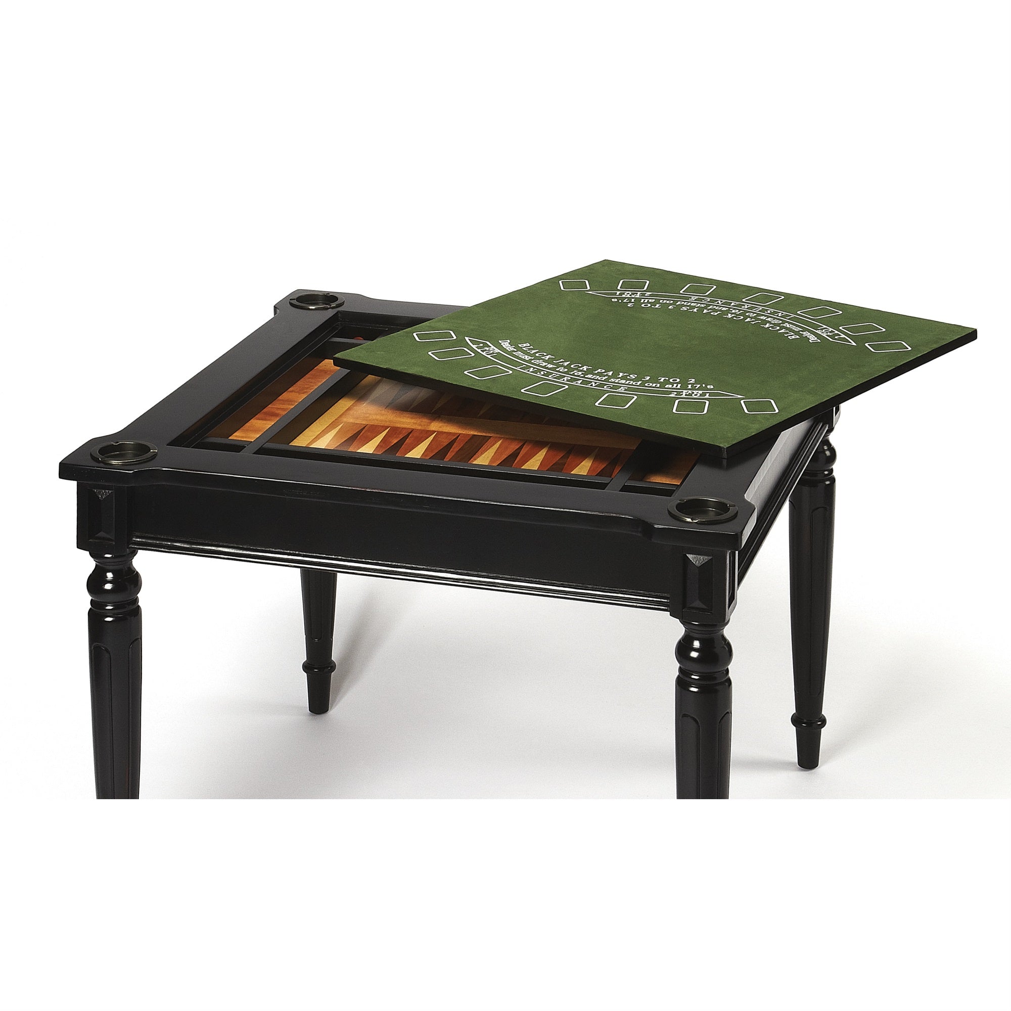 Butler Specialty Company, Vincent Multi-Game Card Table, Black