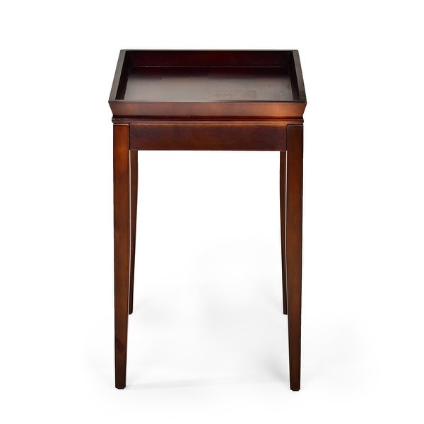 Cherry End Table Coffe Table With Four Wooden Legs