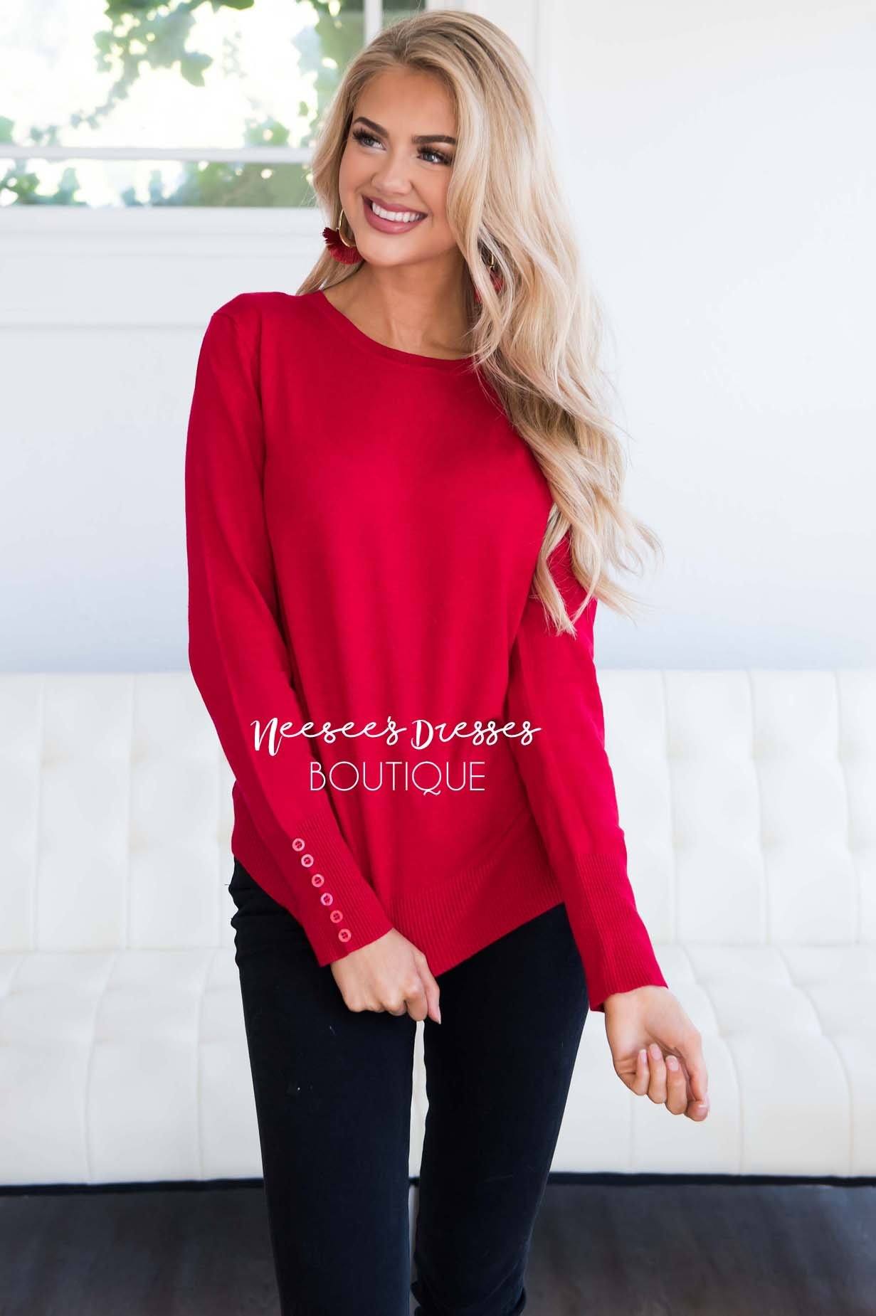 In Love with Fall Button Sleeve Sweater