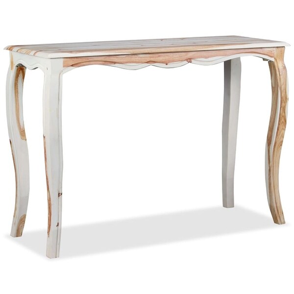 vidaXL Console Table Solid Sheesham Wood 43.3