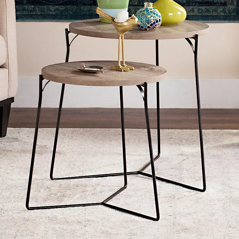 Safavieh Modern Nesting End Table 2-piece Set