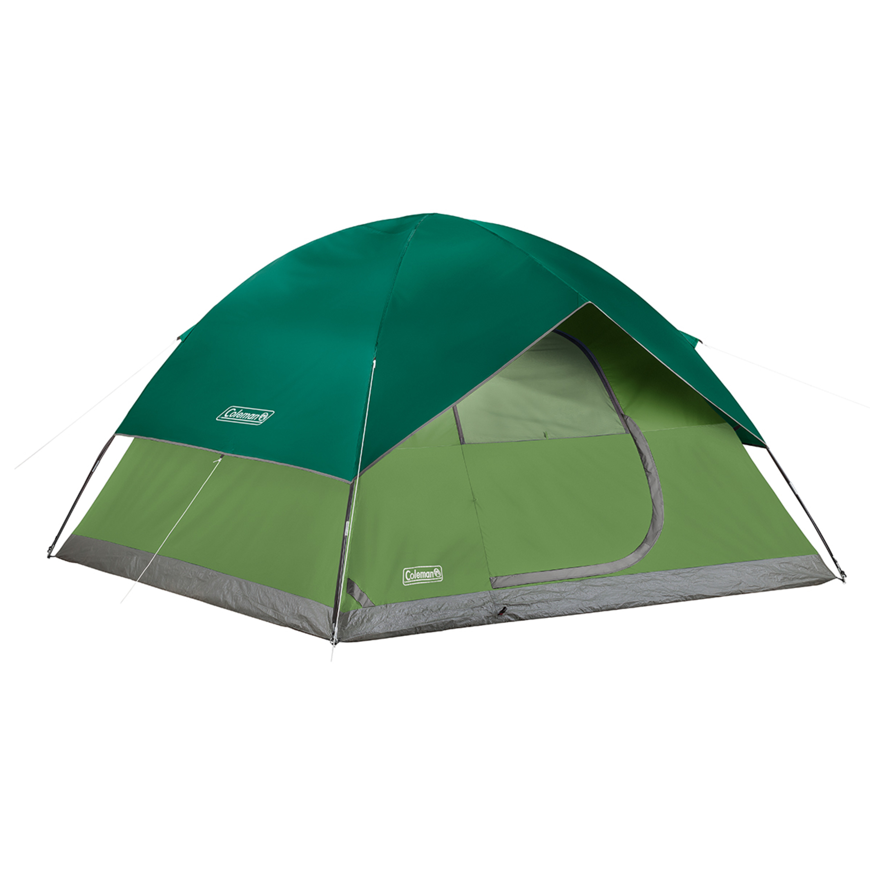 Coleman Sundome 6-Person， 10 x 10 x 6 feet， WeatherTec， Camp Tent， Spruce Green