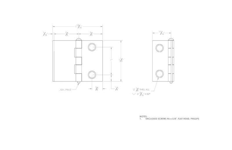 Ace 1-1/2 in. L Bright Brass Shutter Hinge 2 pk