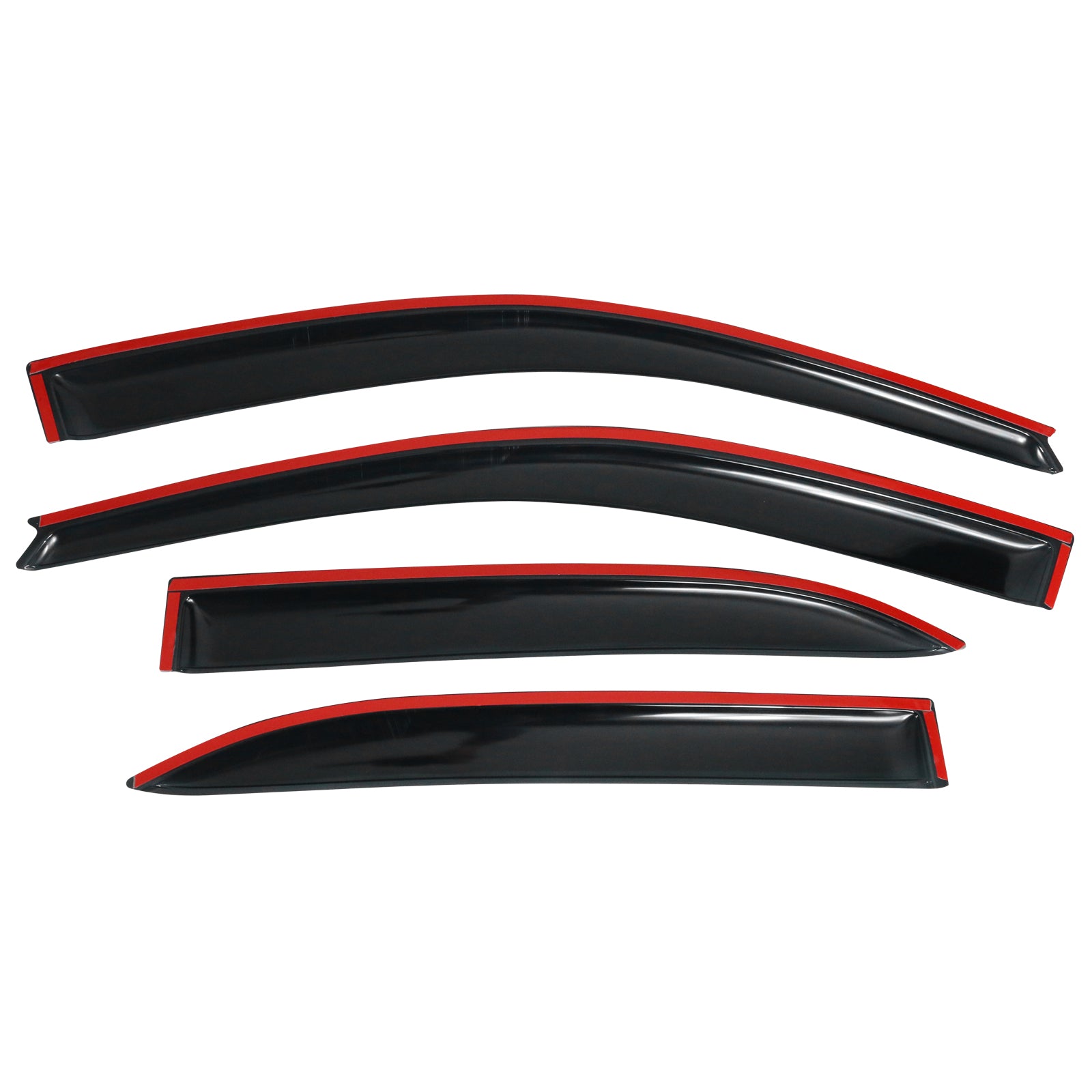 Ikon Motorsports Compatible with 03-08 Toyota Corolla Window Vent Visor Deflector Rain Guard 4Pc Set Outside Mount