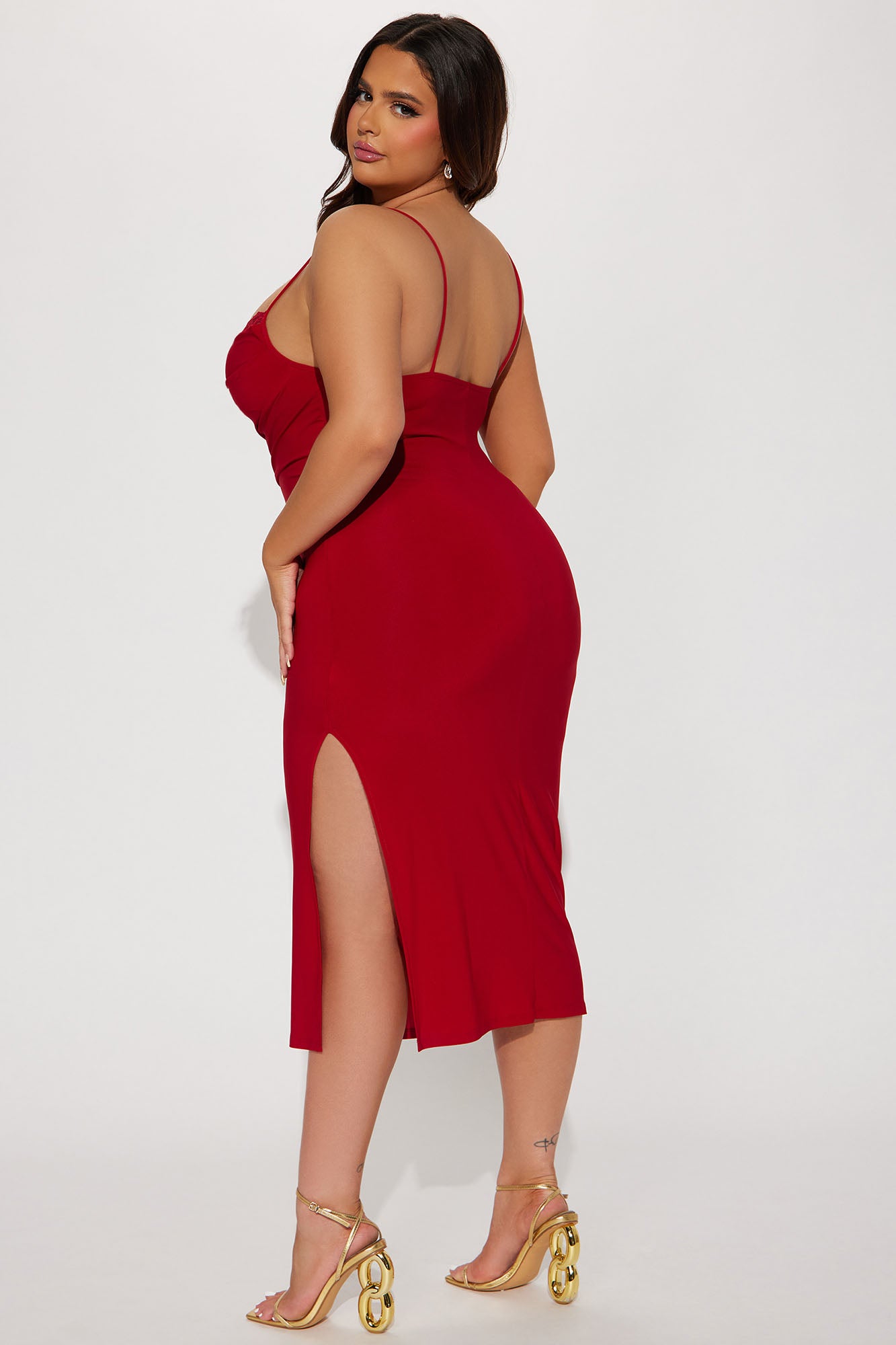 Blaire Midi Dress - Red