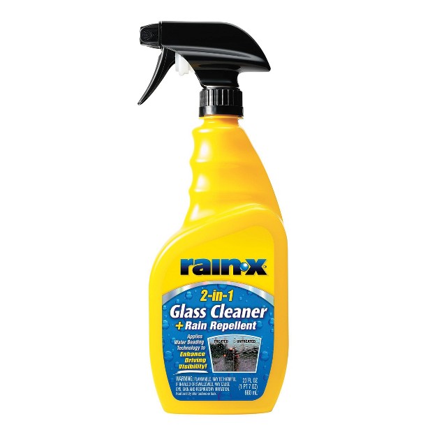 Rain x 23oz 2 In 1 Glass Cleaner And Rain Repellent