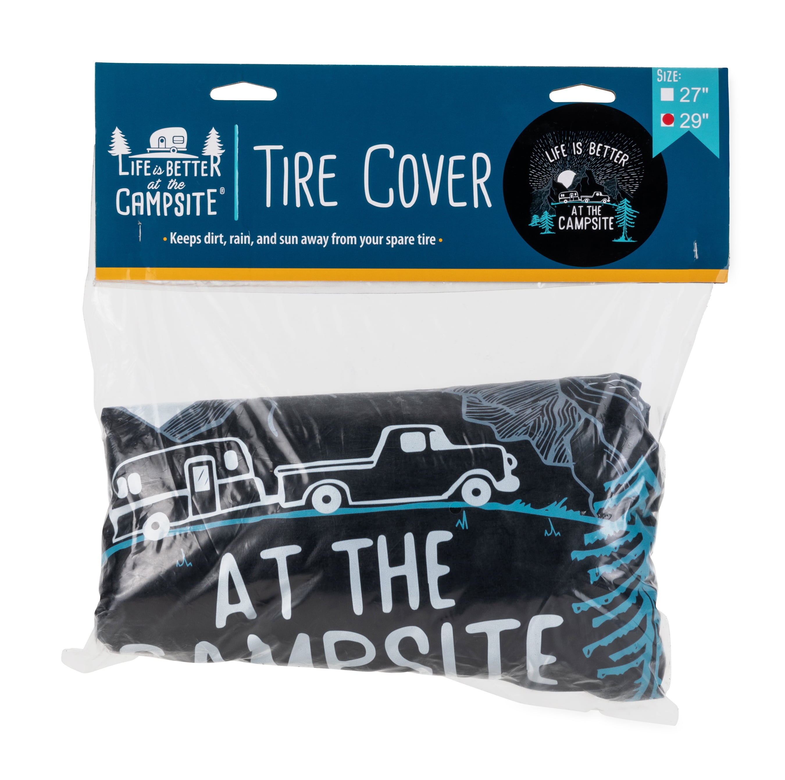 Camco Life Is better at the Campsite Camper/RV Spare Tire Cover | Fits 29