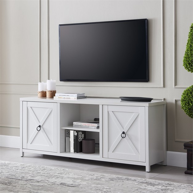 White Tv Stand Henn amp hart