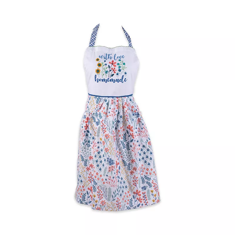 31 x 40 Pink and White Homemade With Love Printed Apron