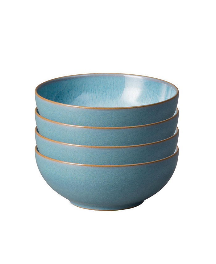 Denby Azure Haze Coupe Cereal Bowls Set of 4