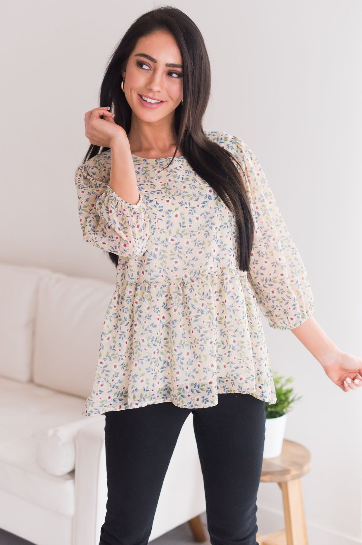 Every Little Thing Modest Blouse