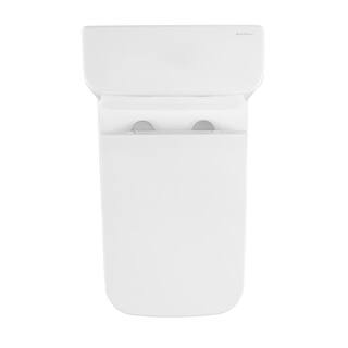 Swiss Madison Carre 1-piece 1.11.6 GPF Dual Touchless Flush Elongated Toilet in White SM-1T264