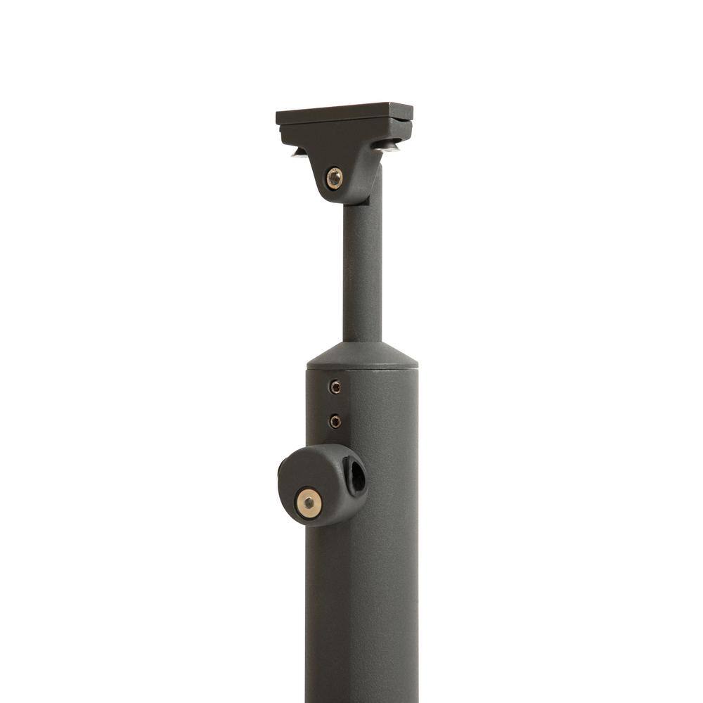 Dolle Prova PA1ab 42 in. x 1-12 in. Anthracite Top Mount Post 86029