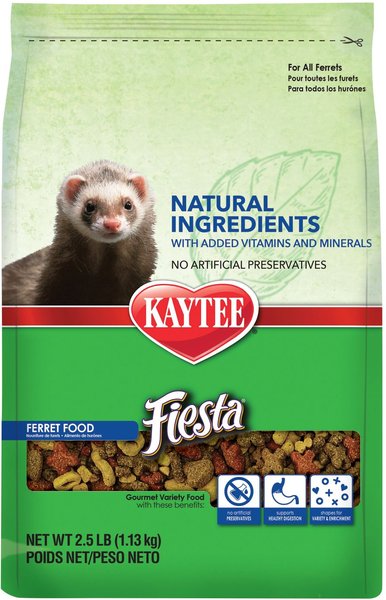 Kaytee Fiesta Natural Ferret Food， 2.5-lb bag