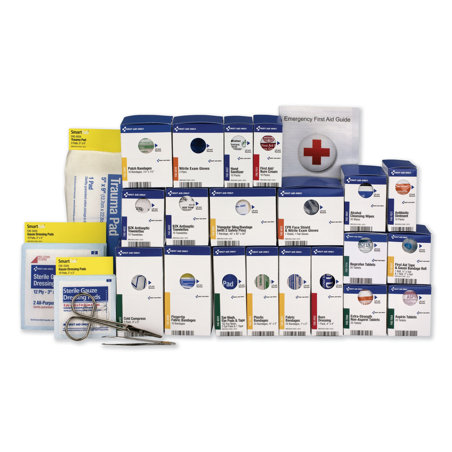 50 Person ANSI Class A+ First Aid Kit Refill by First Aid Onlyandtrade; FAO90613