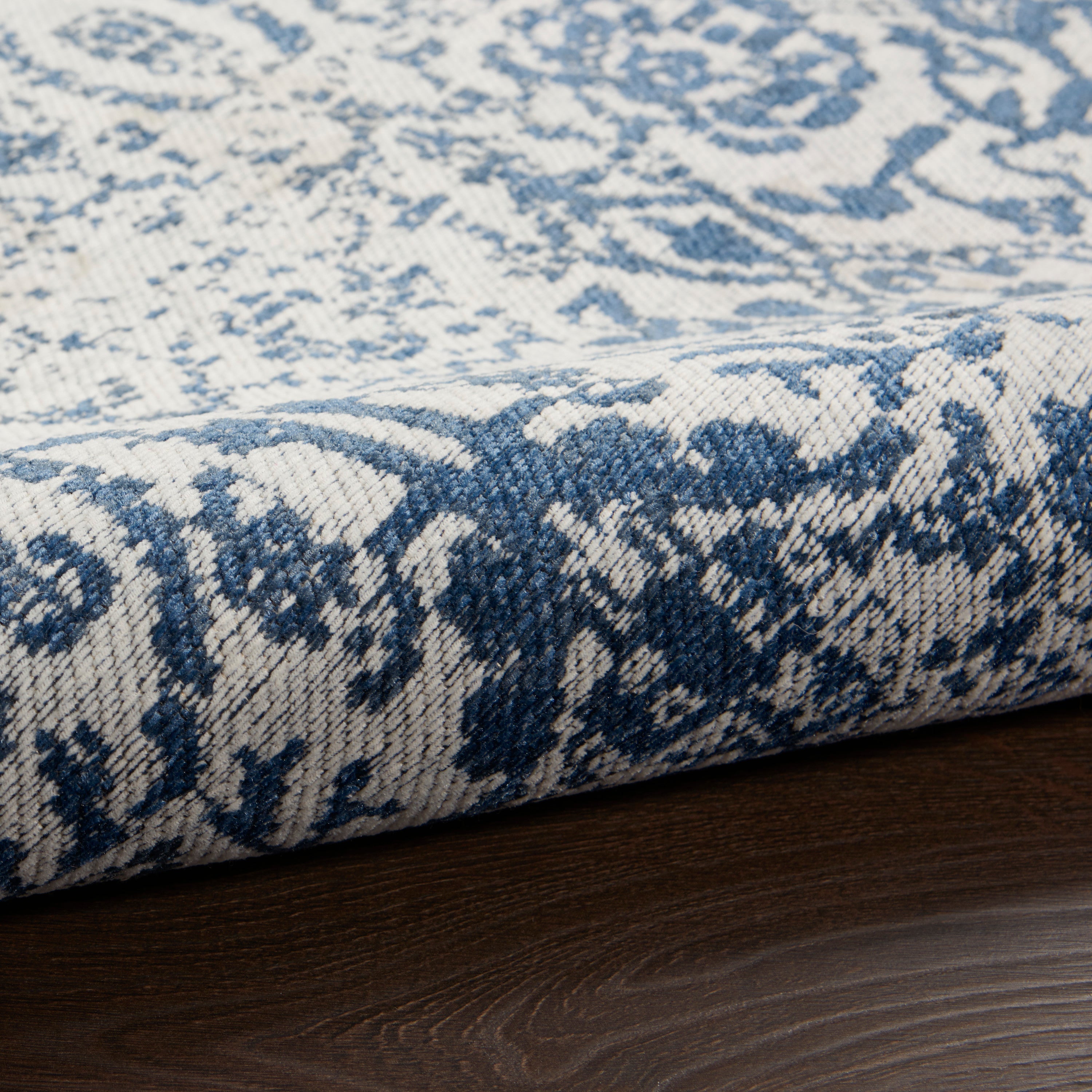 Damask Blue Rug