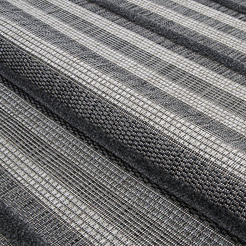 Couristan Veranda Havasu Stripe Gray-Coal Indoor/Outdoor Area Rug