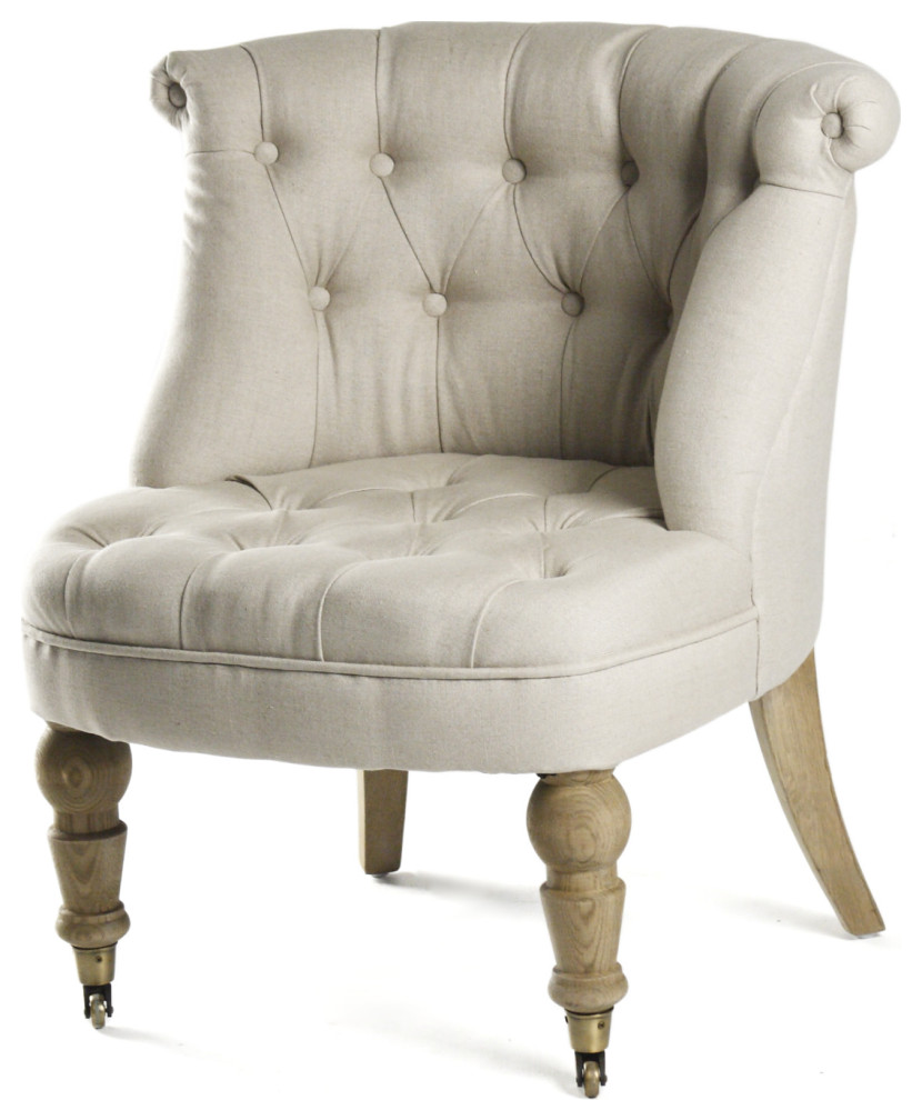 Amelie Slipper Chair   Traditional   Armchairs And Accent Chairs   by HedgeApple  Houzz