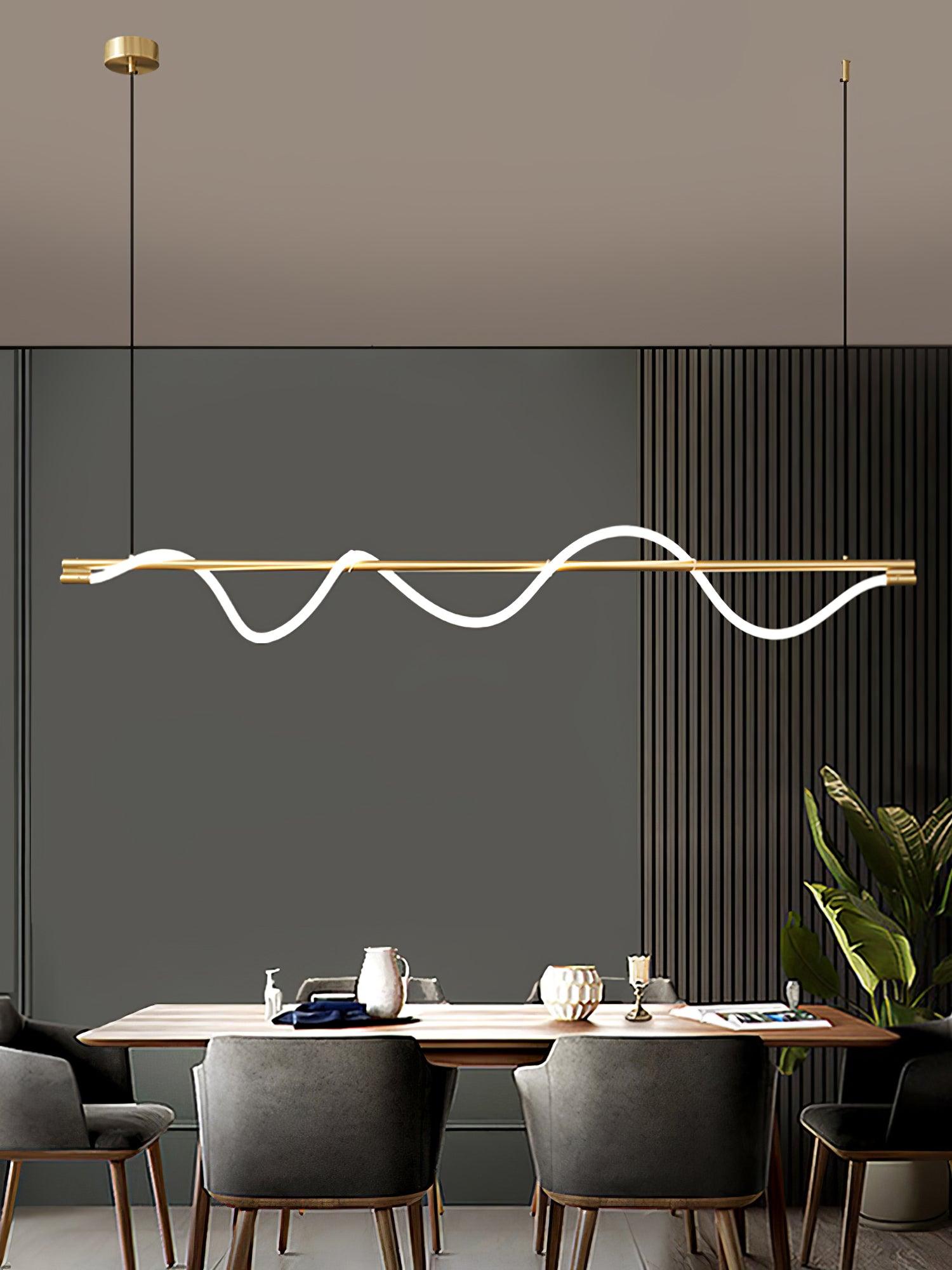 Linear Curve Island Pendant Lamp