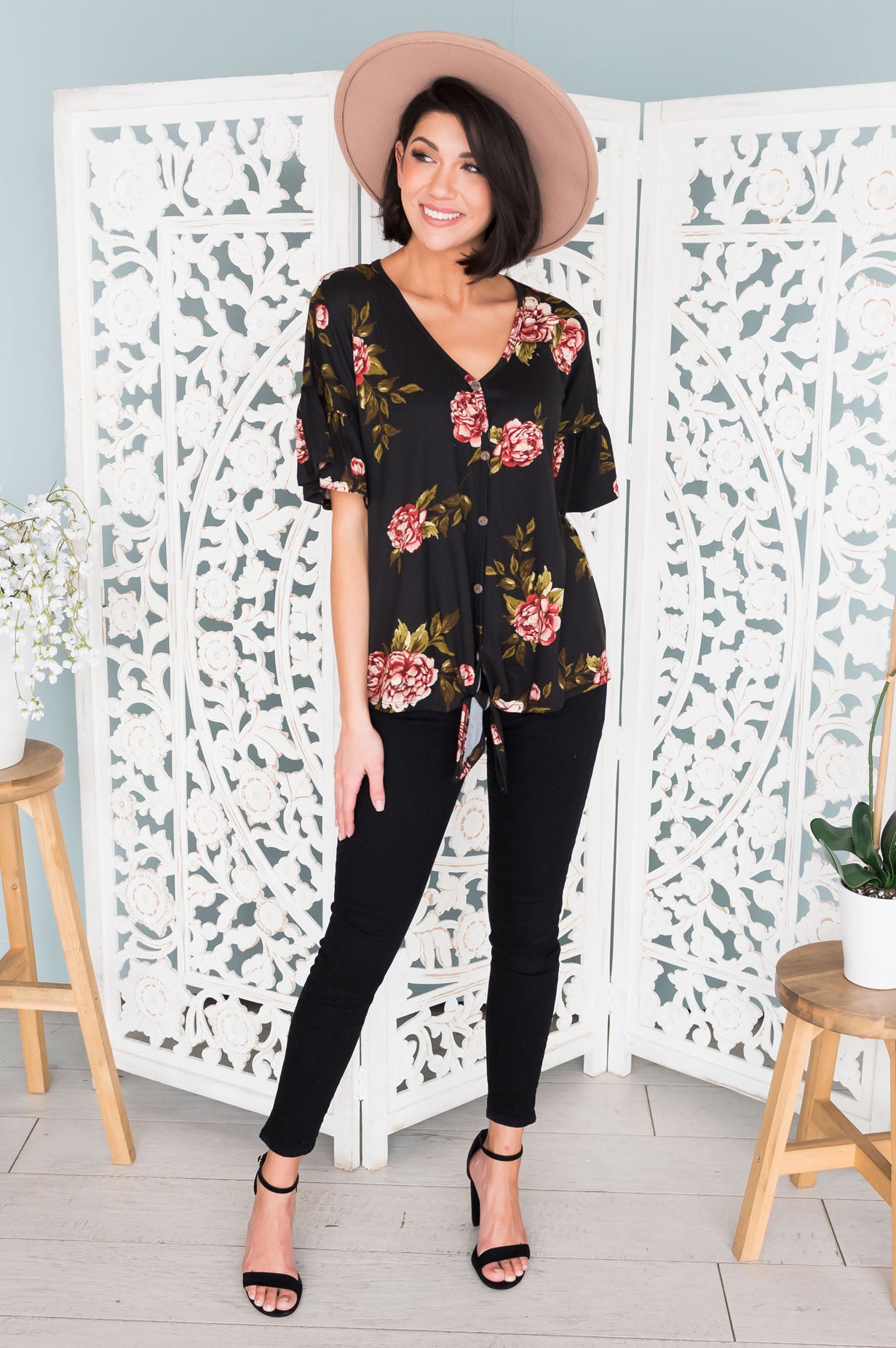 Floral Cutie Modest Top