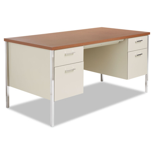 Alera Double Pedestal Steel Desk， 60