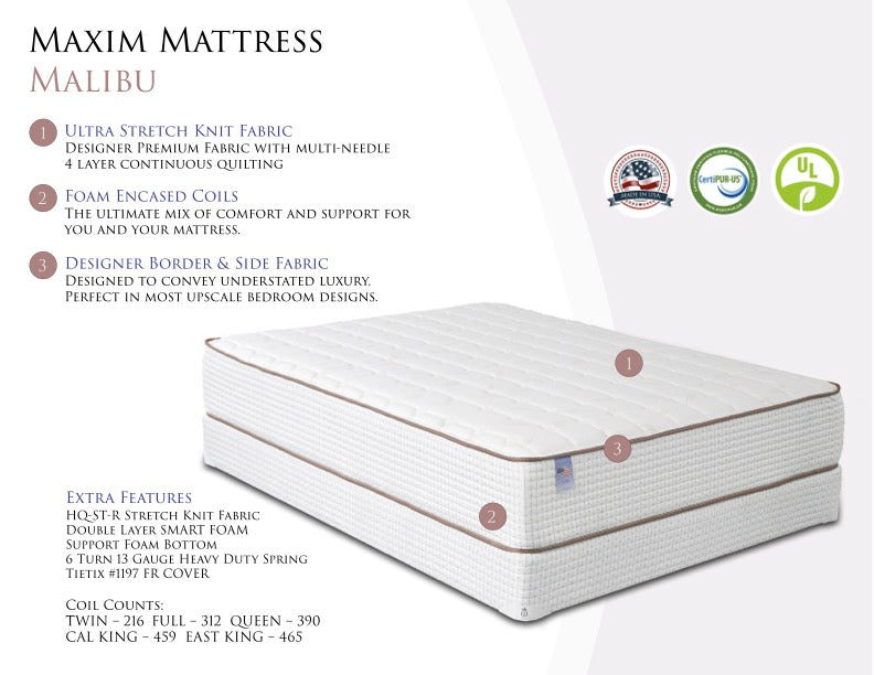 Malibu Orthopedic Mattress Collection- Firm