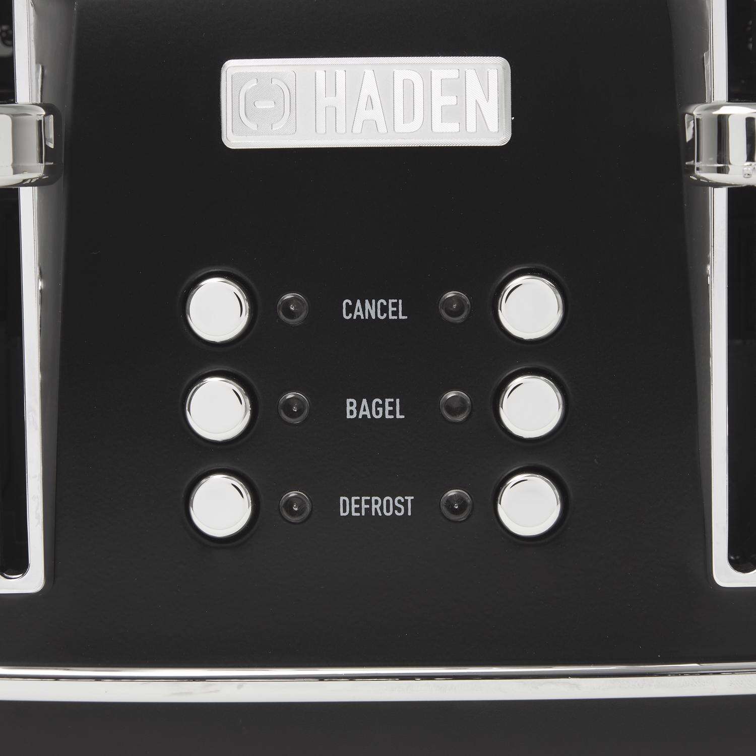 Haden Heritage Stainless Steel Black 4 slot Toaster 8 in. H X 13 in. W X 12 in. D